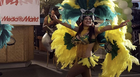 Samba dansen op live muziek